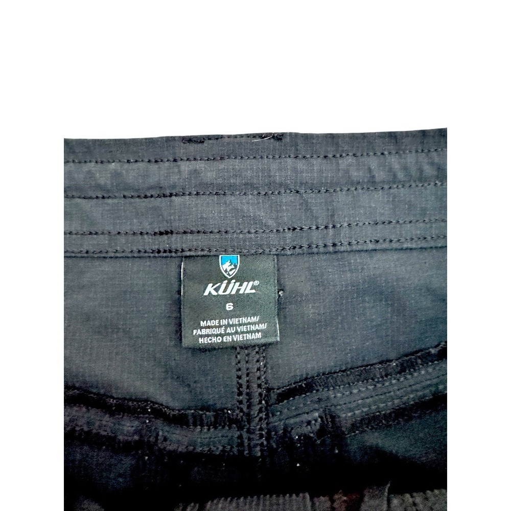 Kuhl Horizn Womens 6 Performance 13" Cargo Roll Up Shorts Ripstop Hiking Black - Picture 3 of 4